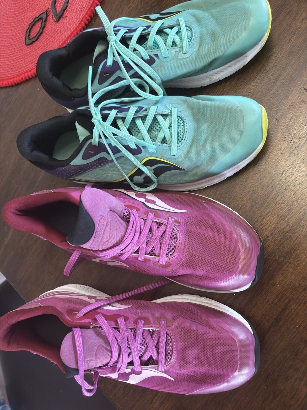 Two Pairs Saucony Ride Running Shoes – Size 7M